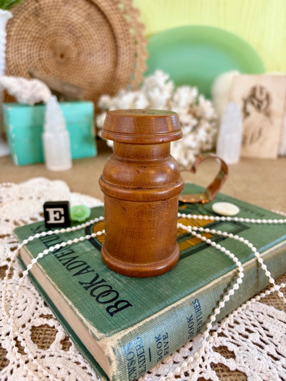 Vintage Wooden S or P Shaker 🪵 Unique Home Decor / Kitchen / Gift / Nature